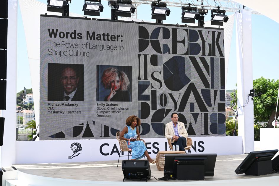 Emily Graham of Omnicom and Michael Maslansky, Cannes Lions